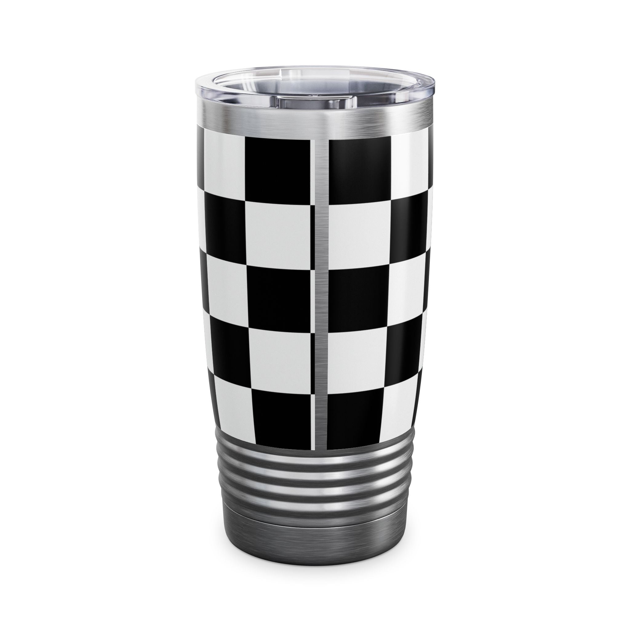 Checkered Tumbler 20oz | Insulated Travel Mug, Hot 12h Cold 24h