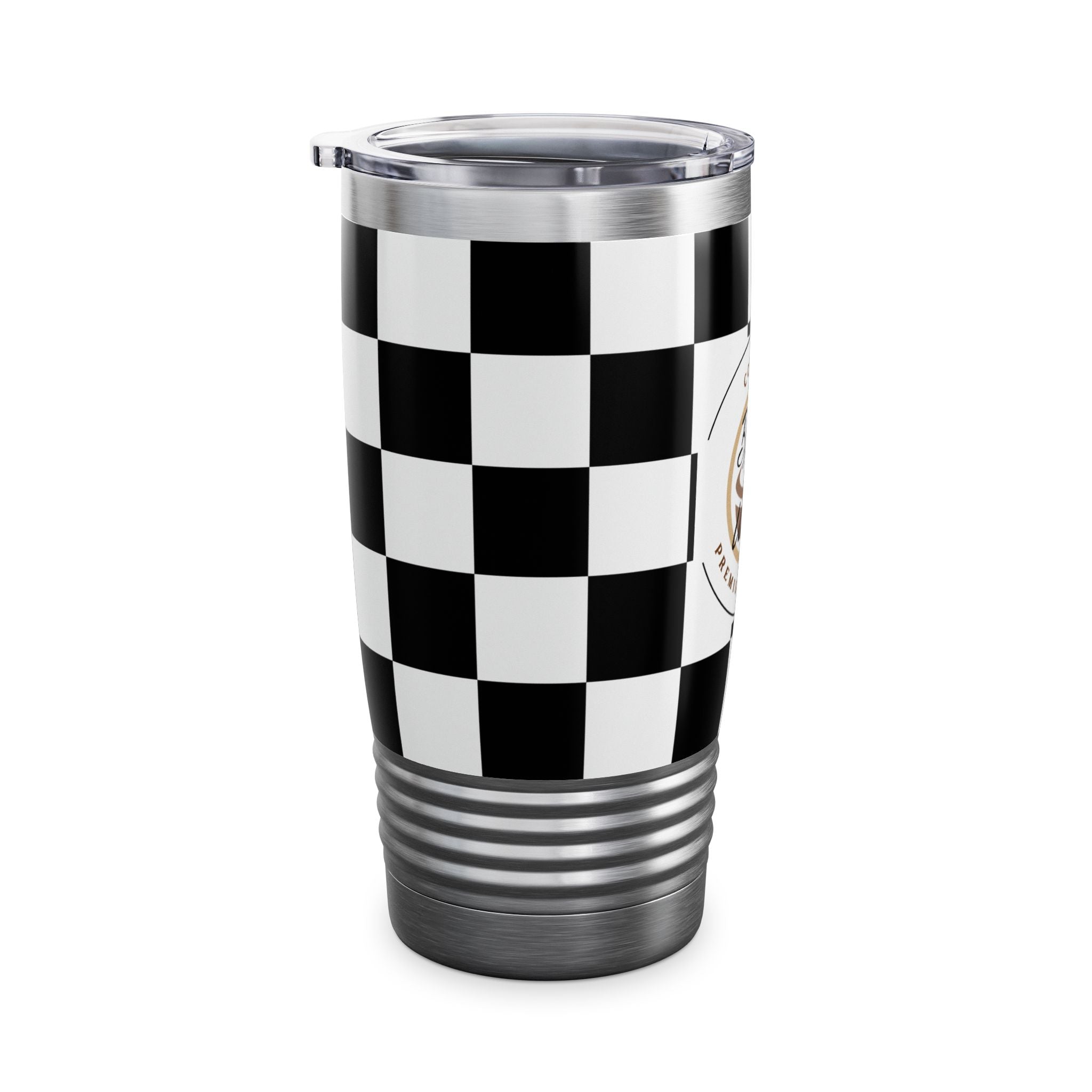 Checkered Tumbler 20oz | Insulated Travel Mug, Hot 12h Cold 24h