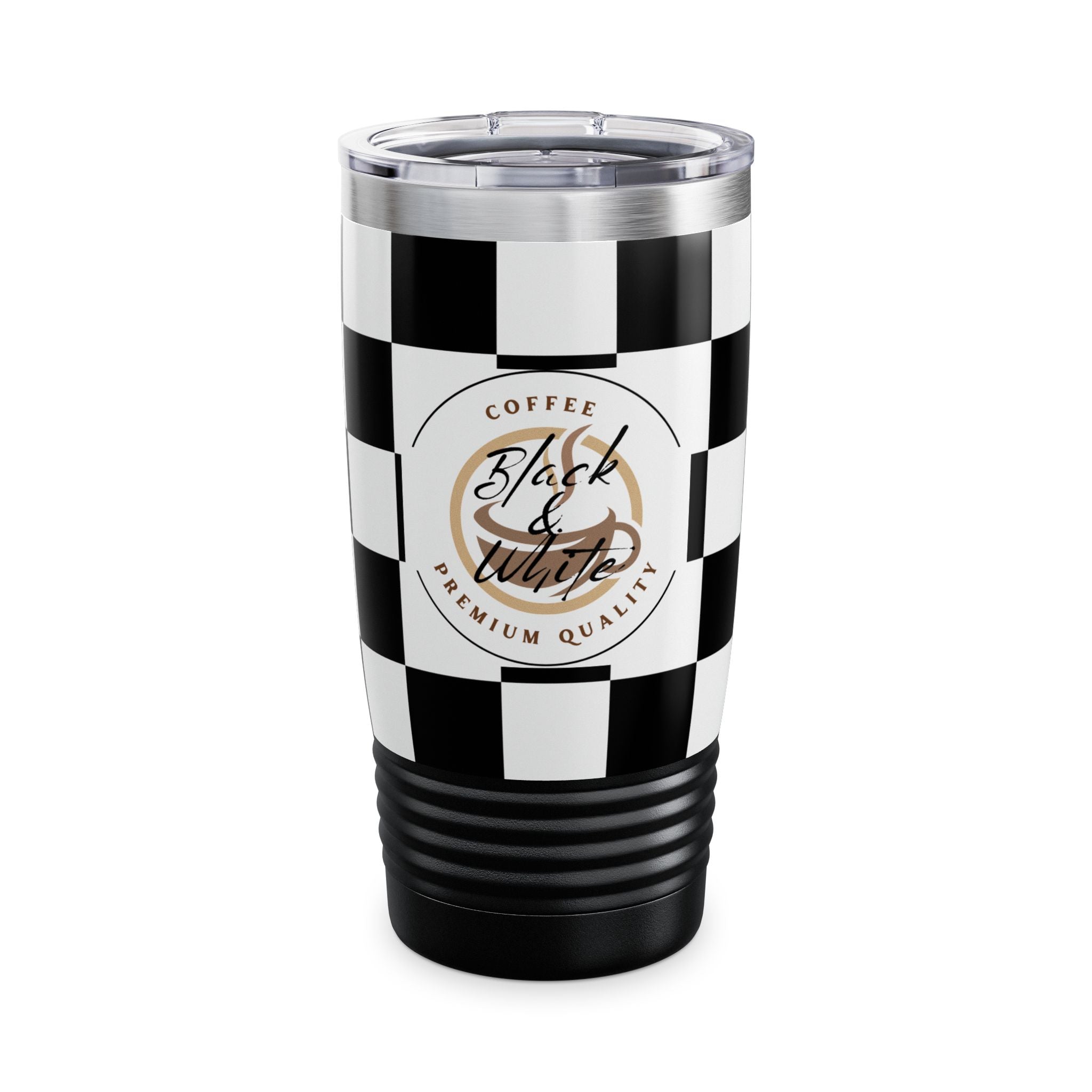 Checkered Tumbler 20oz | Insulated Travel Mug, Hot 12h Cold 24h