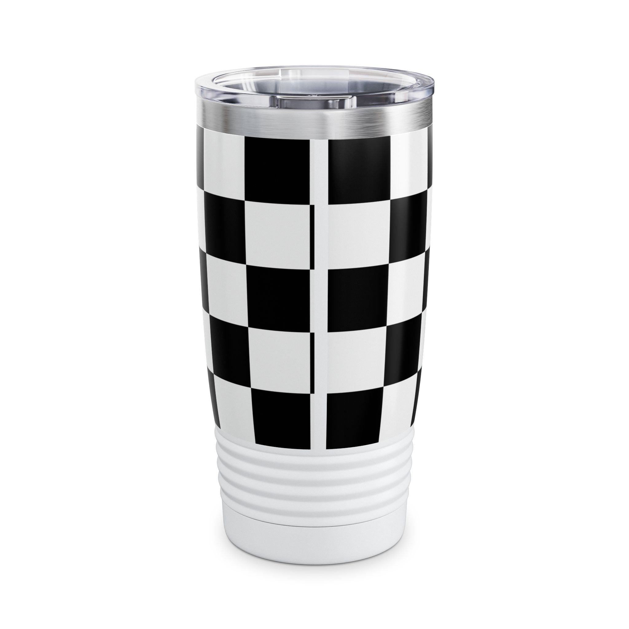 Checkered Tumbler 20oz | Insulated Travel Mug, Hot 12h Cold 24h