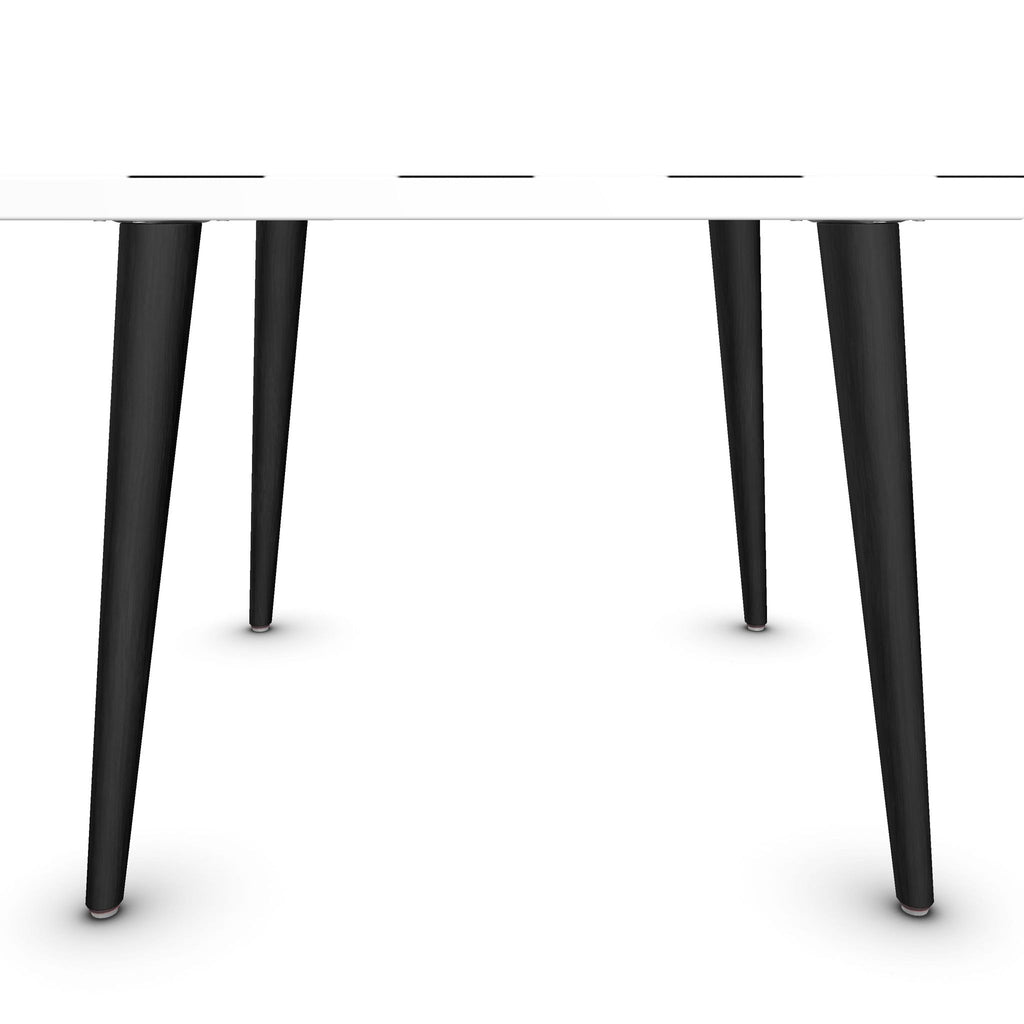 Black & White Checkered Coffee Table – Handmade Designer Accent Table