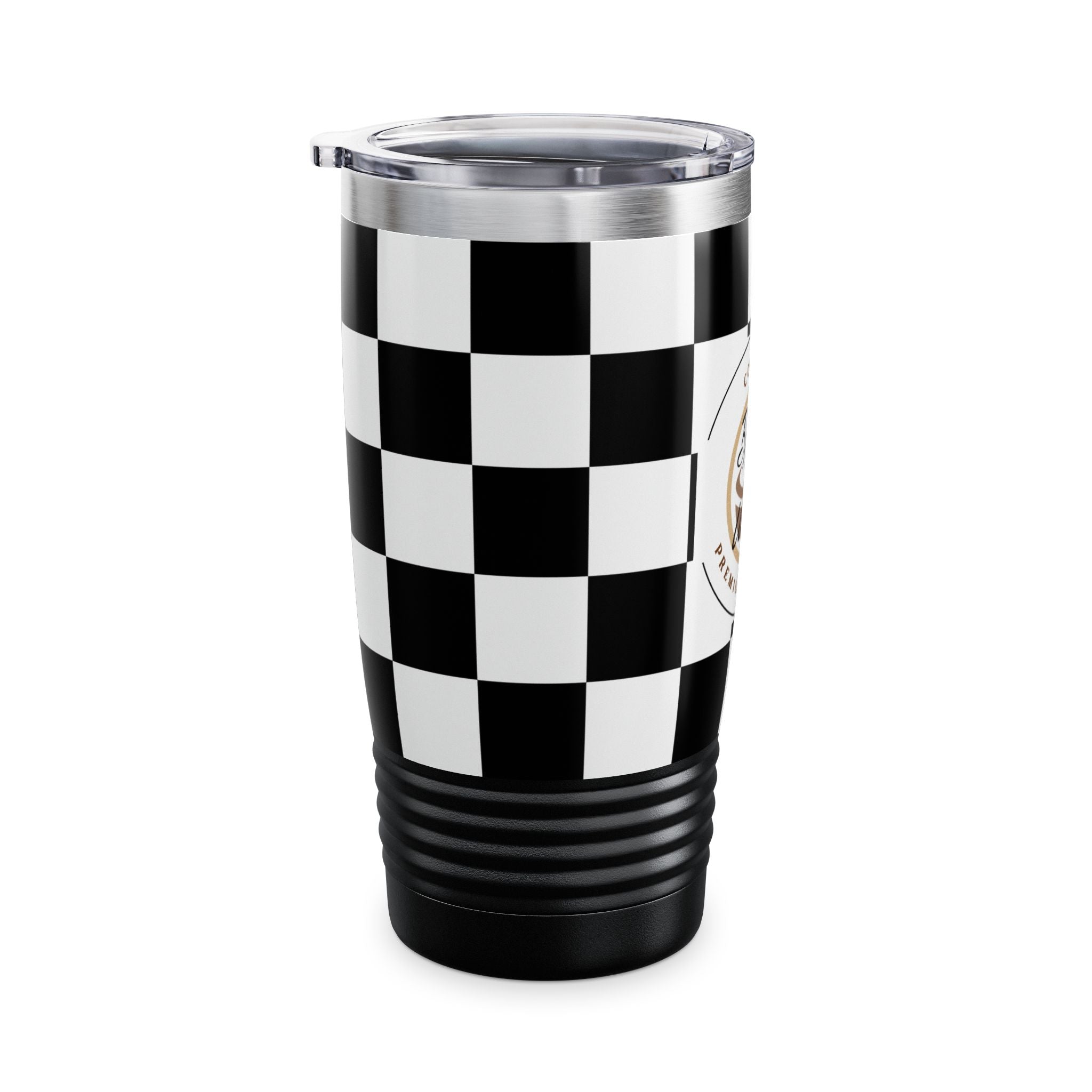 Checkered Tumbler 20oz | Insulated Travel Mug, Hot 12h Cold 24h