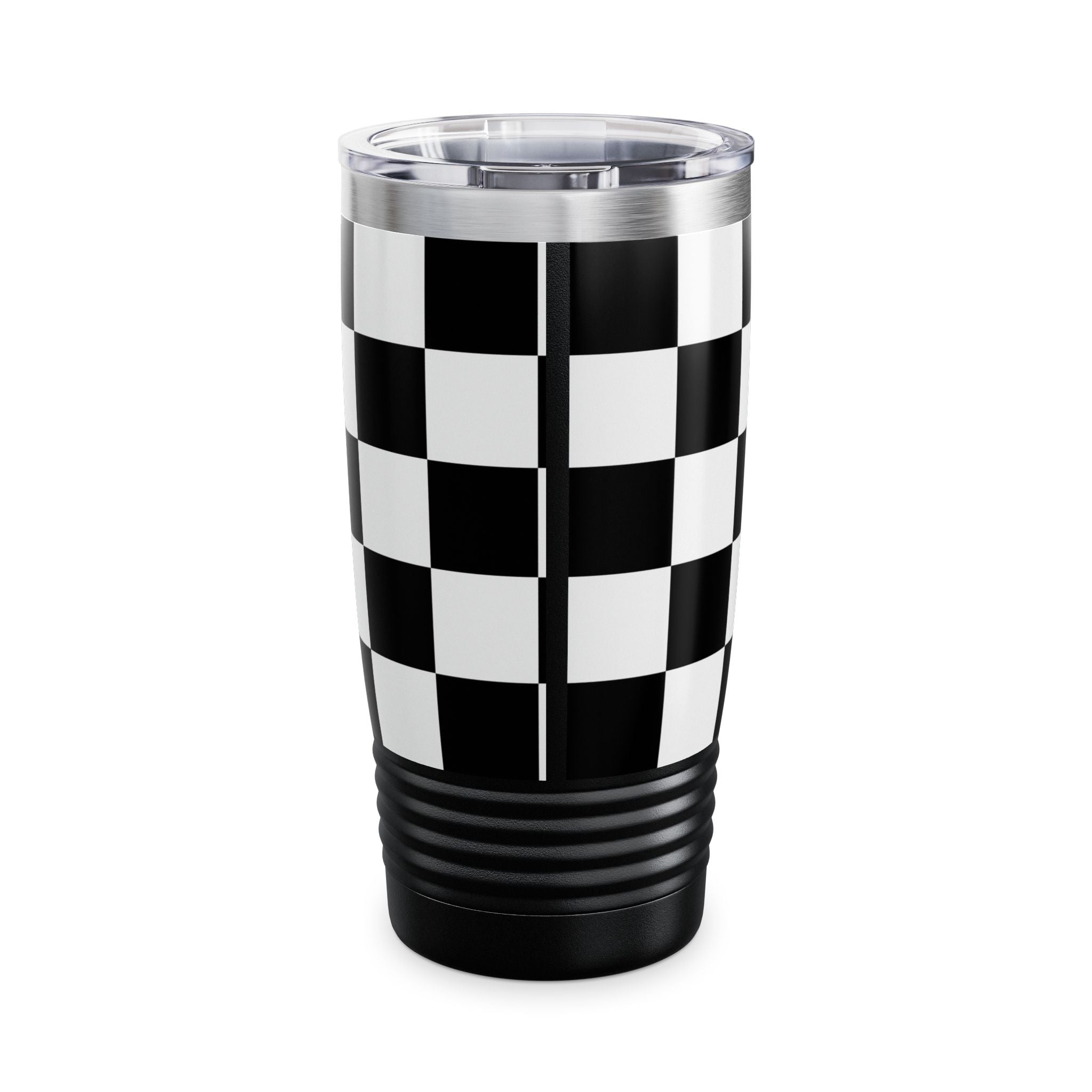 Checkered Tumbler 20oz | Insulated Travel Mug, Hot 12h Cold 24h