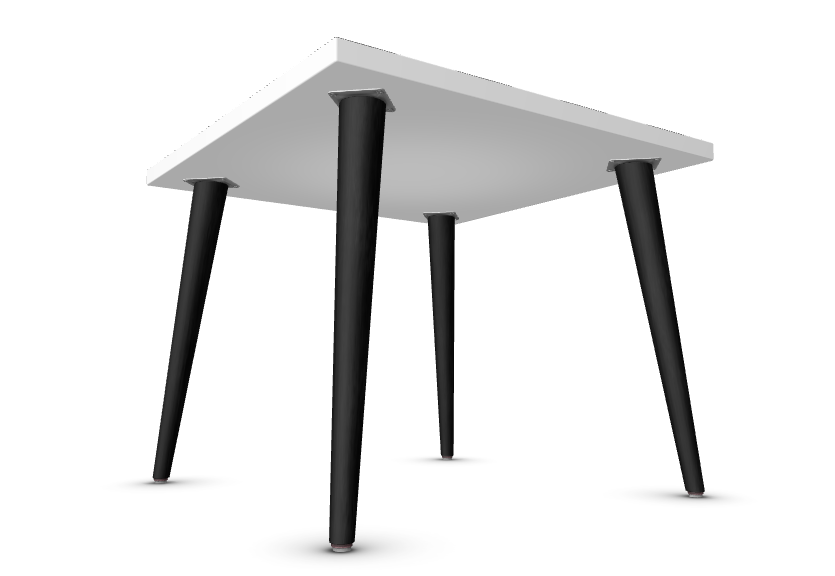 Black & White Checkered Coffee Table – Handmade Designer Accent Table