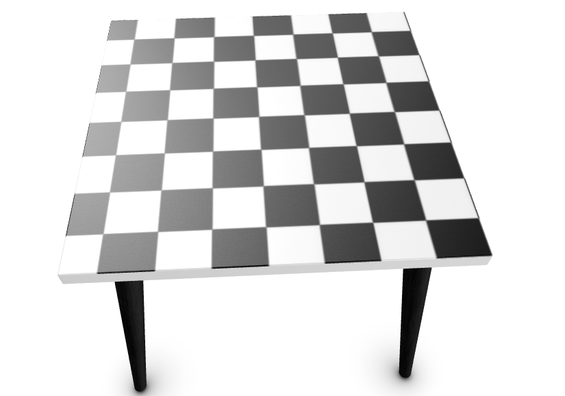 Black & White Checkered Coffee Table – Handmade Designer Accent Table