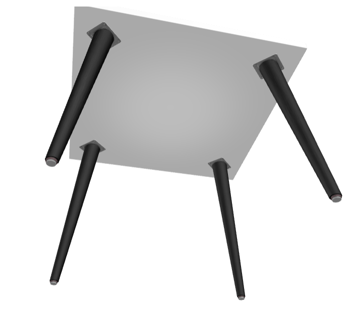 Black & White Checkered Coffee Table – Handmade Designer Accent Table