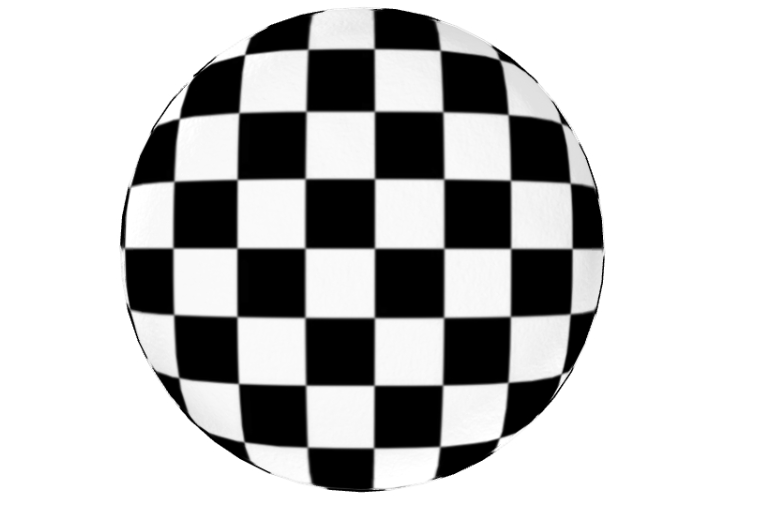 Black & White Checkered Footstool | Handmade Velour, Round, Square or Hexagonal