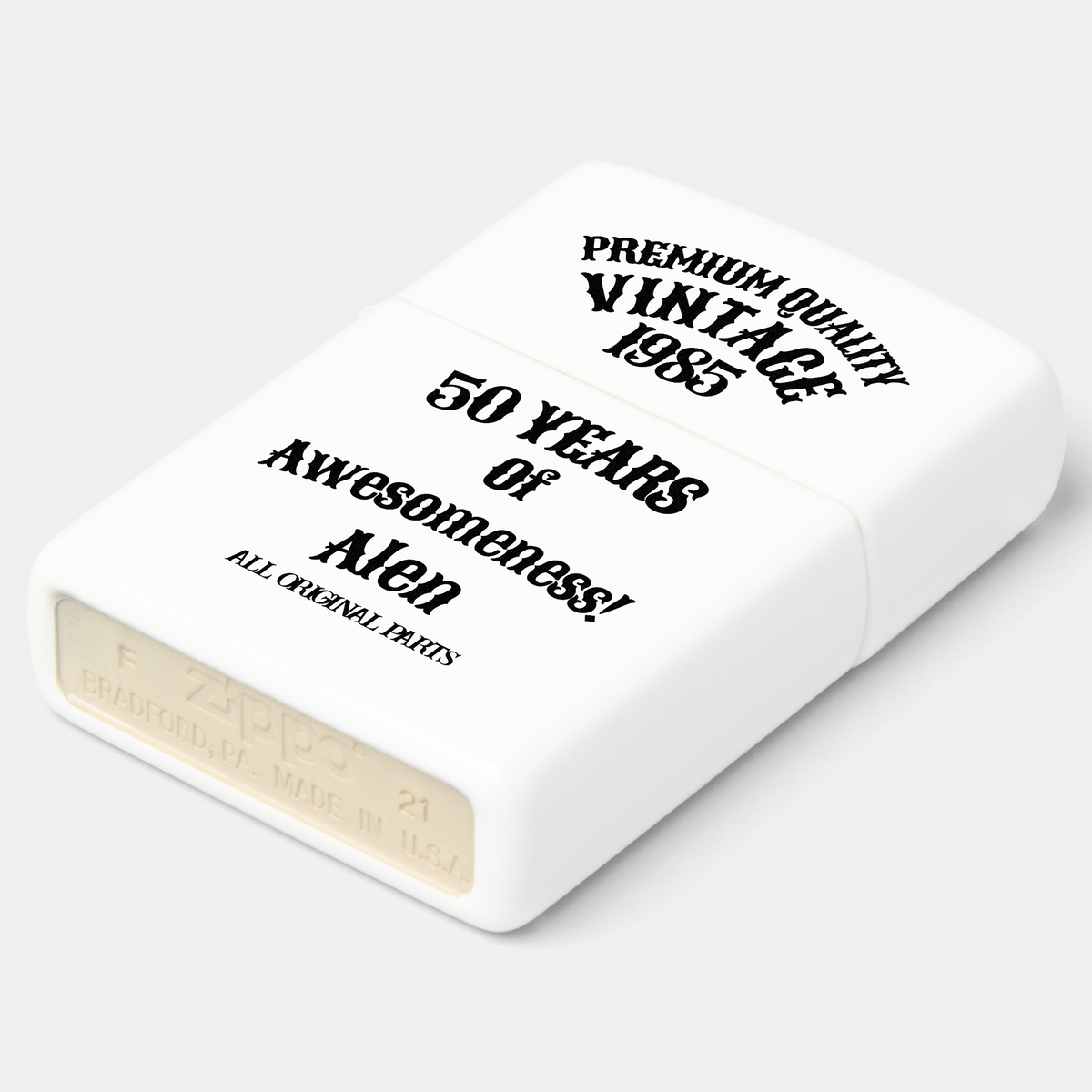 Aged To Perfection Personalized Zippo Lighter | Vintage Birthday Gift, 3 Finishes