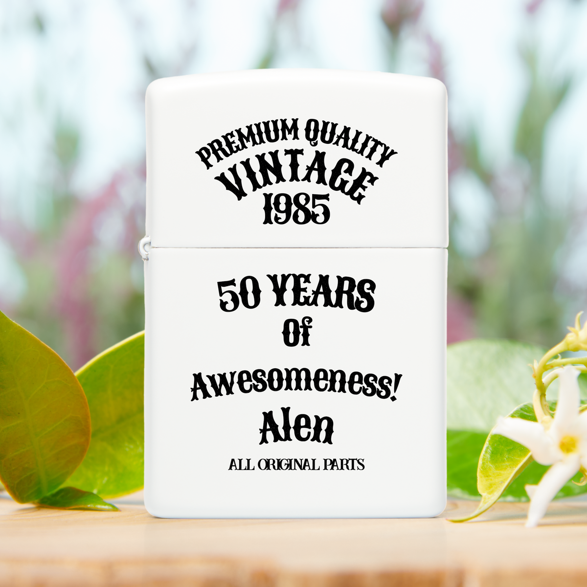 Aged To Perfection Personalized Zippo Lighter | Vintage Birthday Gift, 3 Finishes