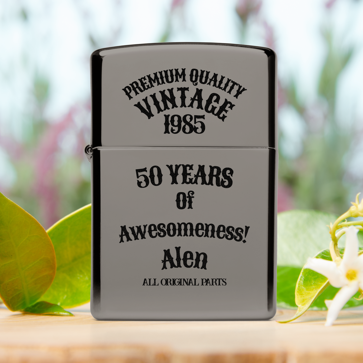 Aged To Perfection Personalized Zippo Lighter | Vintage Birthday Gift, 3 Finishes