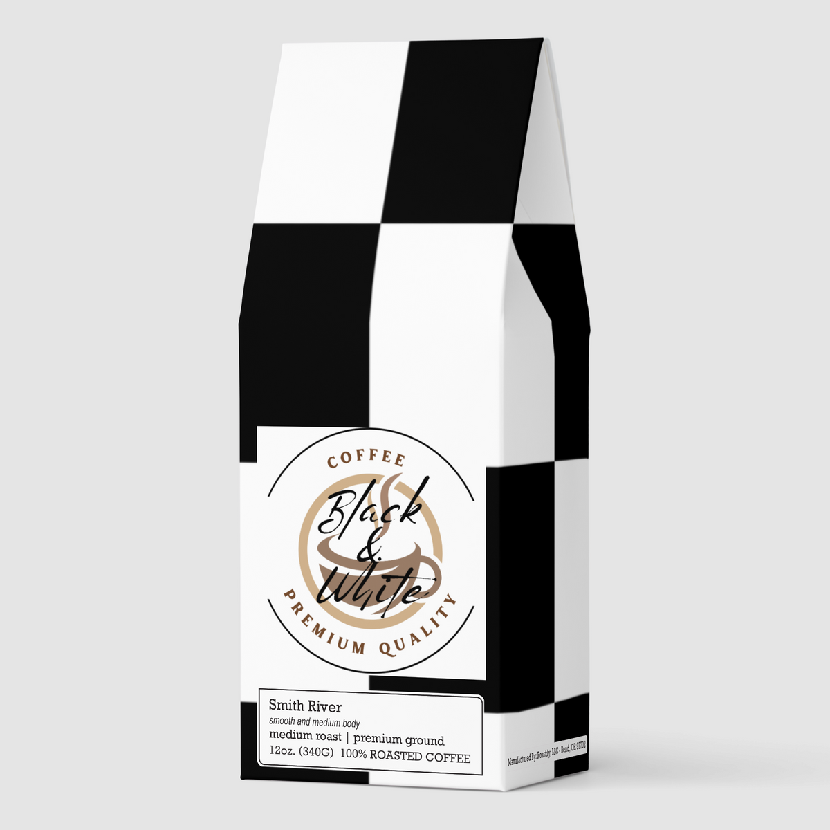 Black & White Coffee | Smith River Blend, 12oz Smooth Medium Roast