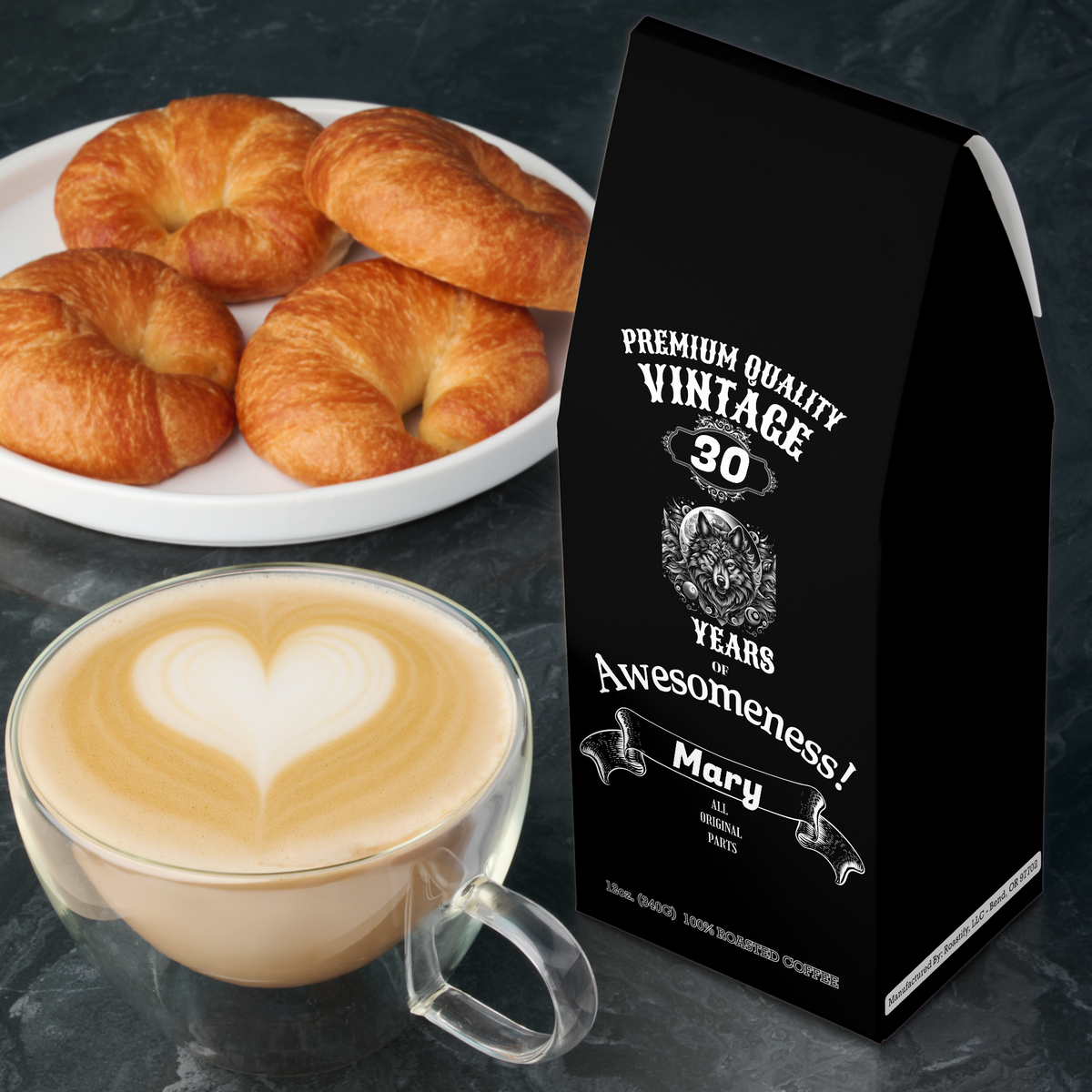 Funny Birthday Gift Coffee | Wolf Design, Smith River Blend 12oz