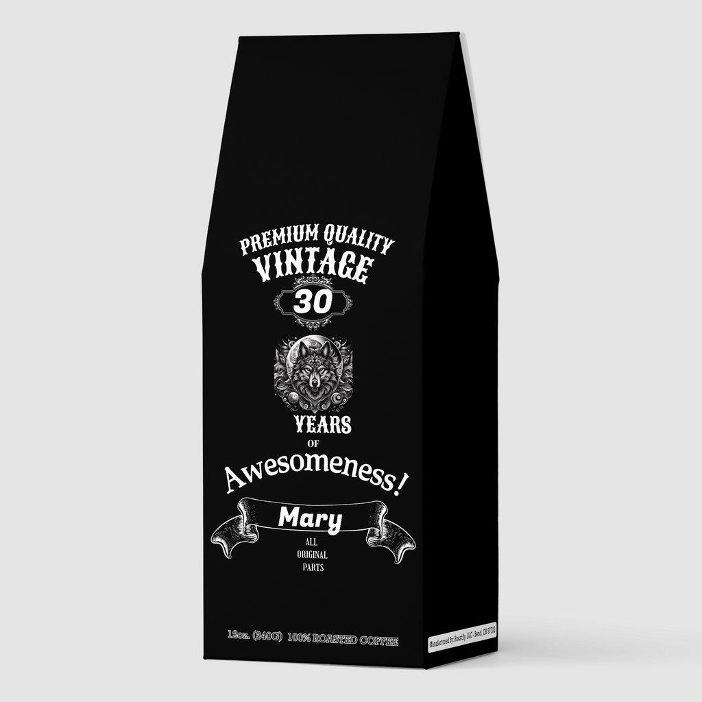 Funny Birthday Gift Coffee | Wolf Design, Smith River Blend 12oz
